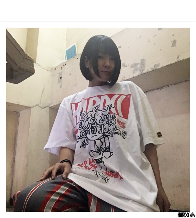 (ハードコアチョコレート) HARDCORE CHOCOLATE 怪子ちゃん (ンマーッホワイト)(SS:TEE)(T-1017-WH) Tシャツ  半袖 カットソー アニメ 漫画 マンガ 藤子不二雄A 怪物くん 国内正規品