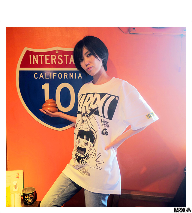 (ハードコアチョコレート) HARDCORE CHOCOLATE まことちゃん -復刻版- (聖秀ホワイト)(SS:TEE)(T-1629-WH)  Tシャツ 半袖 カットソー アニメ 漫画 マンガ 楳図かずお 国内正規品