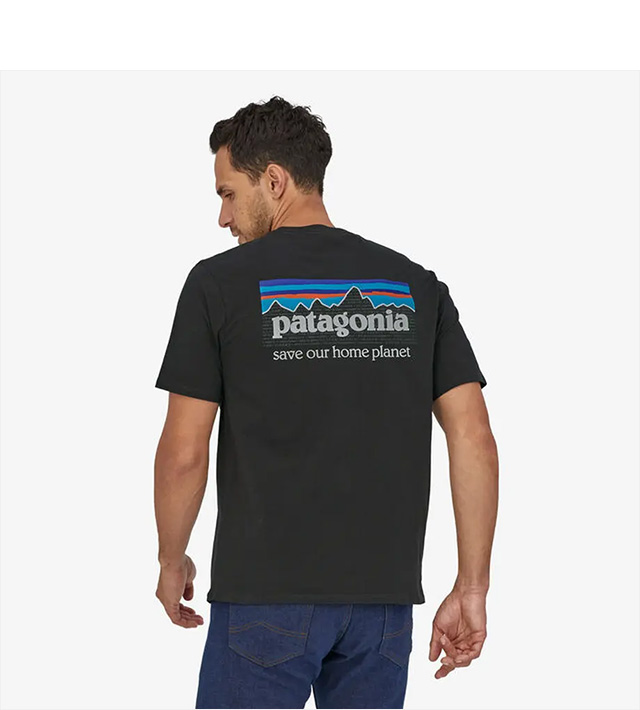 (パタゴニア) PATAGONIA M'S P-6 MISSION REGENERATIVE TEE (SS:TEE)(37529-BK) Tシャツ  半袖 カットソー メンズ・P-6 ミッション・オーガニック・Tシャツ レギュラー・フィット 国内正規品