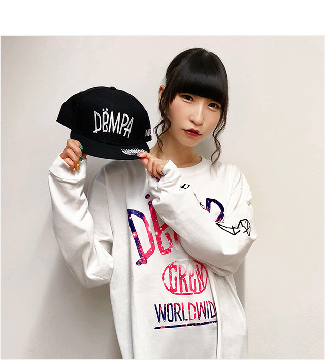 (ルーディーズ) RUDIE'S×でんぱ組 DRAWING DEMPA SNAPBACKCAP (CAP)(HD0693-BK×BK) キャップ 帽子  コラボ 国内正規品